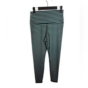Scorpio Sol Forest Green Striped High Waisted Leggings